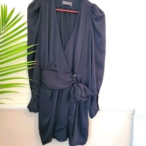 Black sexy wrap around dress. Medium. Beautiful an